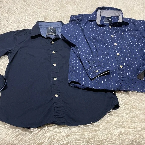 Two" Pieces-Náutica Button Down Shirt Kids - Picture 6 of 11